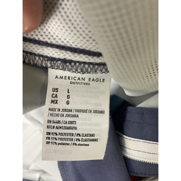 American Eagle Outfitters Board Shorts Large Blue / Mauve unlined NWOT‎ - Picture 10 of 10